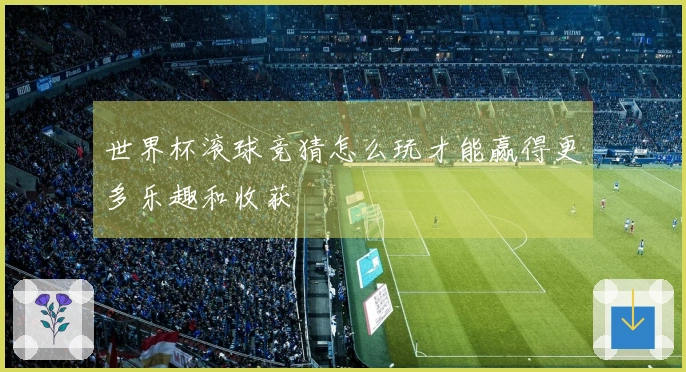 世界杯滚球竞猜怎么玩才能赢得更多乐趣和收获